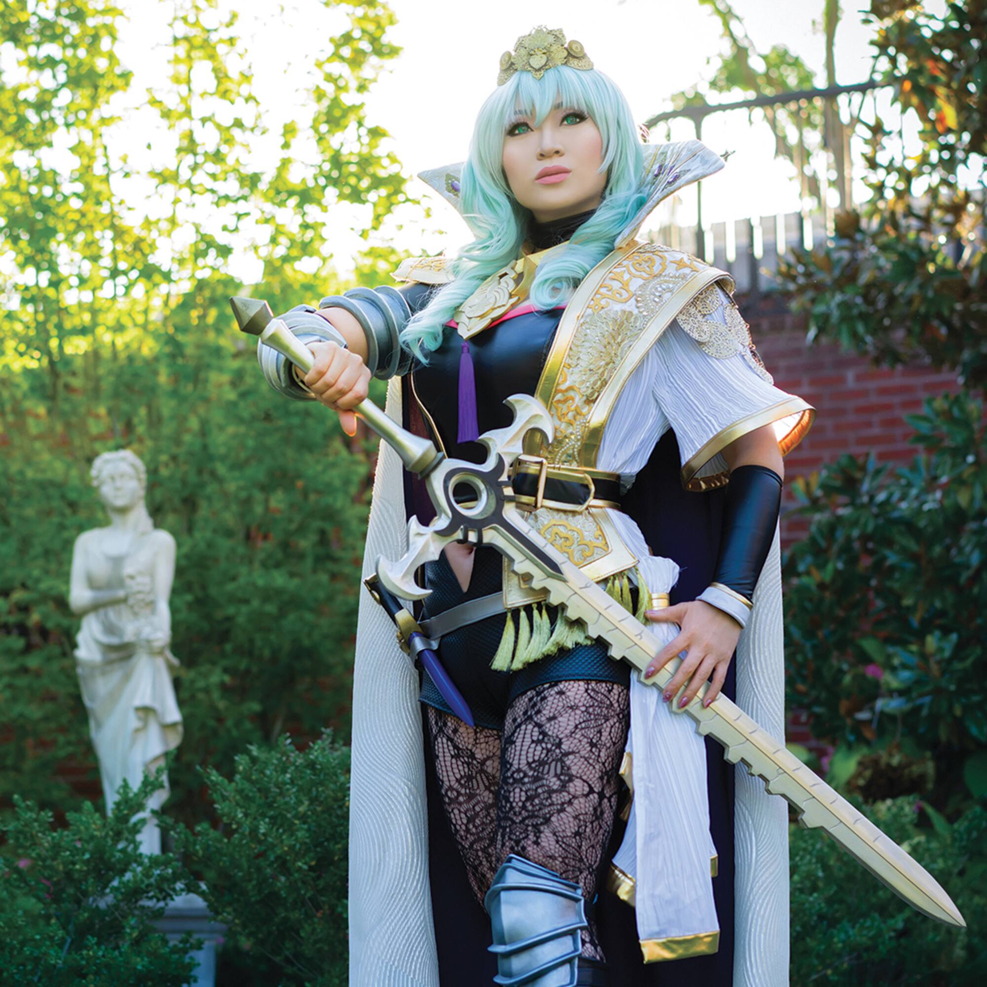 Cosplay by Yaya Han Gold 4-Way Stretch Pleather Fabric